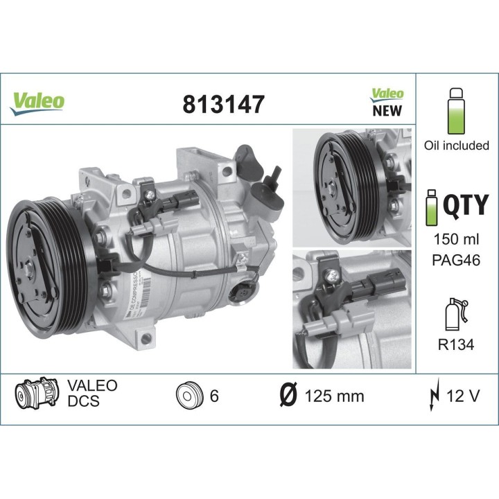 VALEO 813147 Klima Kompresörü Renault Laguna 1.5 Dci (2007 - +)