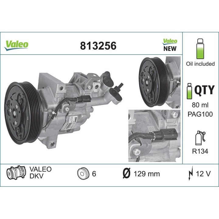 VALEO 813256 Klima Kompresörü Logan - Sandero - Lodgy - Duster Renault Fluence 1.5 Dci K9K (2008 - +)