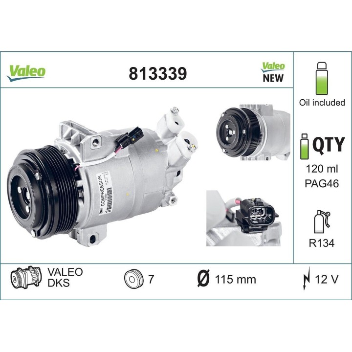 VALEO 813339 Klima Kompresör Renault Koleos (2008 - +)