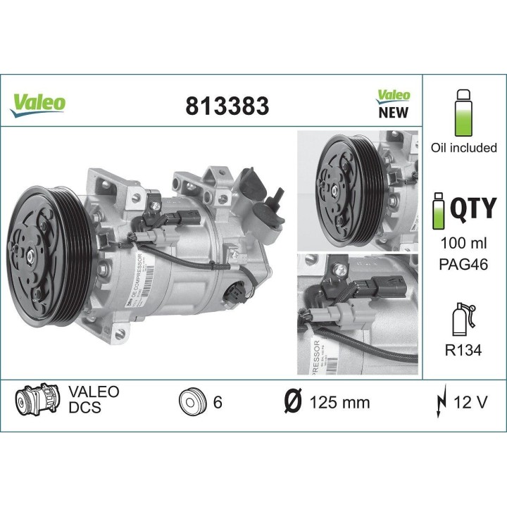 VALEO 813383 Klima Kompresörü Renault Clio IV 1.5 Dci (2013 - +)