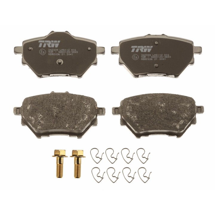 TRW Disk Fren Balatas Arka Citroen C4 Grand Picassoii 1.2 1.6 13- C4 Spacetourer 18- Grand C4 1.2 1.5 1.6thp 2.0 Bluehdi Ds4 Ii 