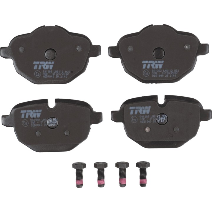 TRW Arka Fren Balatası Bmw 5 Serisi F10 520d 523i 525d 528i 530d 10-16 Bmw 5 Serisi Touring F11520d 523i 525d 528i 16-23 X3 Seri