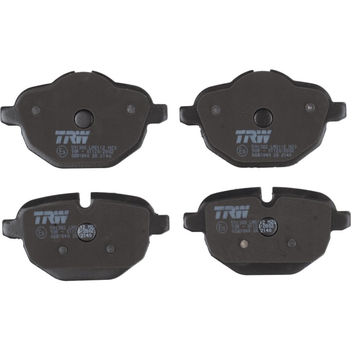 TRW Arka Fren Balatası Bmw 5 Serisi F10 520d 523i 525d 528i 530d 10-16 Bmw 5 Serisi Touring F11520d 523i 525d 528i 16-23 X3 Seri