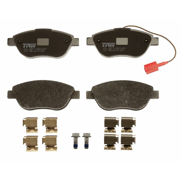 TRW Ön Fren Balatası Fiat Qubo 1.3d Multijet 10- Punto1.2 0.9twinnair Turbo 0.9 Bifuel 12- Grande Punto 1.9d Multijet 06-09 1.t-