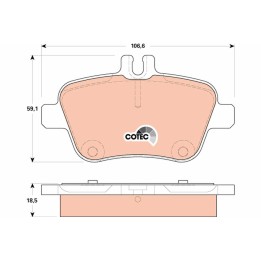 Disk Balata Arka Mercedes Benz A B Serisi 12-18 Cla Coupe 13-19 Slk 12-