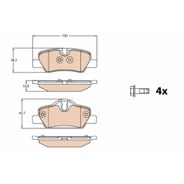 Arka Disk Balata Mini: Mini (f55), Mini (f56), Mini Convertible (f57) 2018-2018