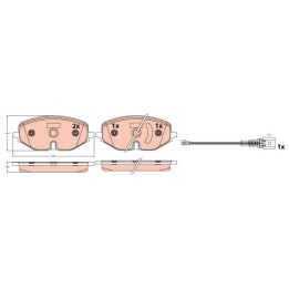 Fren Balata Seti VW Golf VIII (cd1, Da1) 1.0 Tsi 20- Skoda Octavia IV (nx3, Nn3, Pv3) 1.4 Tsi Rs IV 20-