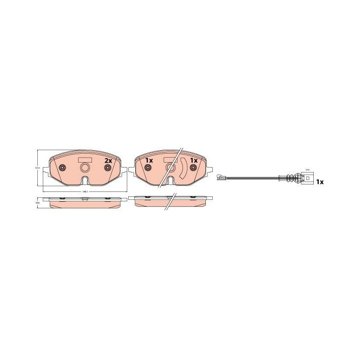 Fren Balata Seti VW Golf VIII (cd1, Da1) 1.0 Tsi 20- Skoda Octavia IV (nx3, Nn3, Pv3) 1.4 Tsi Rs IV 20-