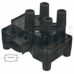 Ateşleme Bobini Ford Escort, Fiesta, Focus, Ka, Mondeo, Connect - CE20044-12B1 Delphi