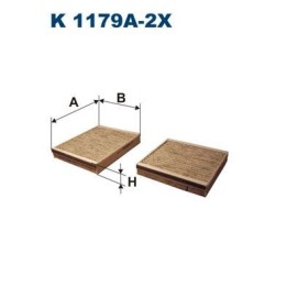 Kabin Filtresi - Citroen C3 II, DS3 / Peugeot 207 - Filtron K1179A-2X