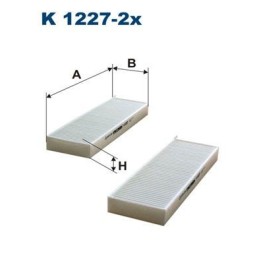 Kabin Filtresi (Polen) Filtresi (2 Ad.) Psa 1.6 Hdi, 2.0 Hdi (2007- ) - Filtron K1227-2X