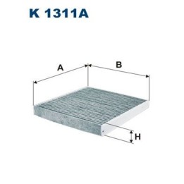 Kabin Filtresi Polen Karbonlu - Audi A3 (2012+) / Volkswagen Golf VII (2012+) / Seat Leon (2013+) - Filtron K1311A