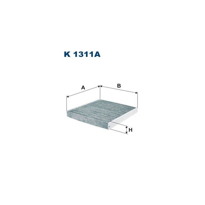 Kabin Filtresi Polen Karbonlu - Audi A3 (2012+) / Volkswagen Golf VII (2012+) / Seat Leon (2013+) - Filtron K1311A